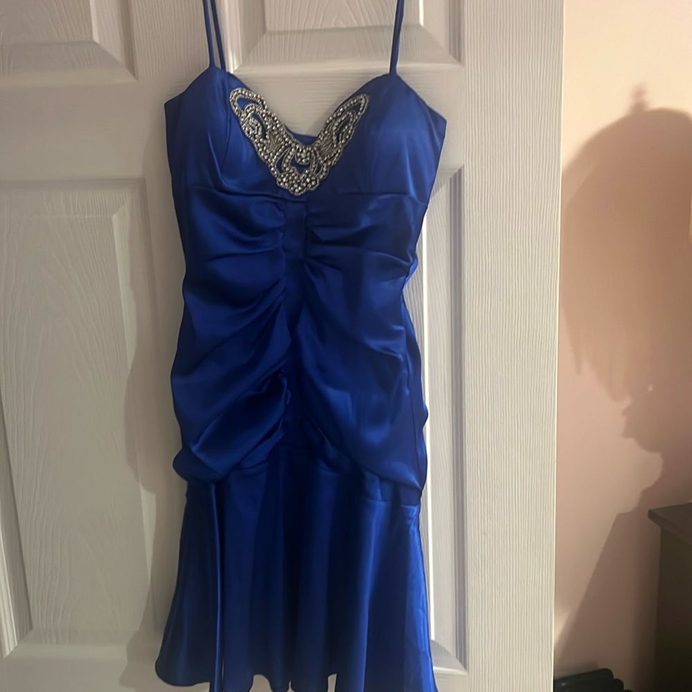 Blue prom dress